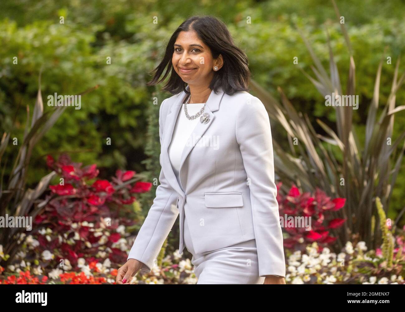 Suella Braverman, Attorney General, arrives in Downing Street. Stock Photo
