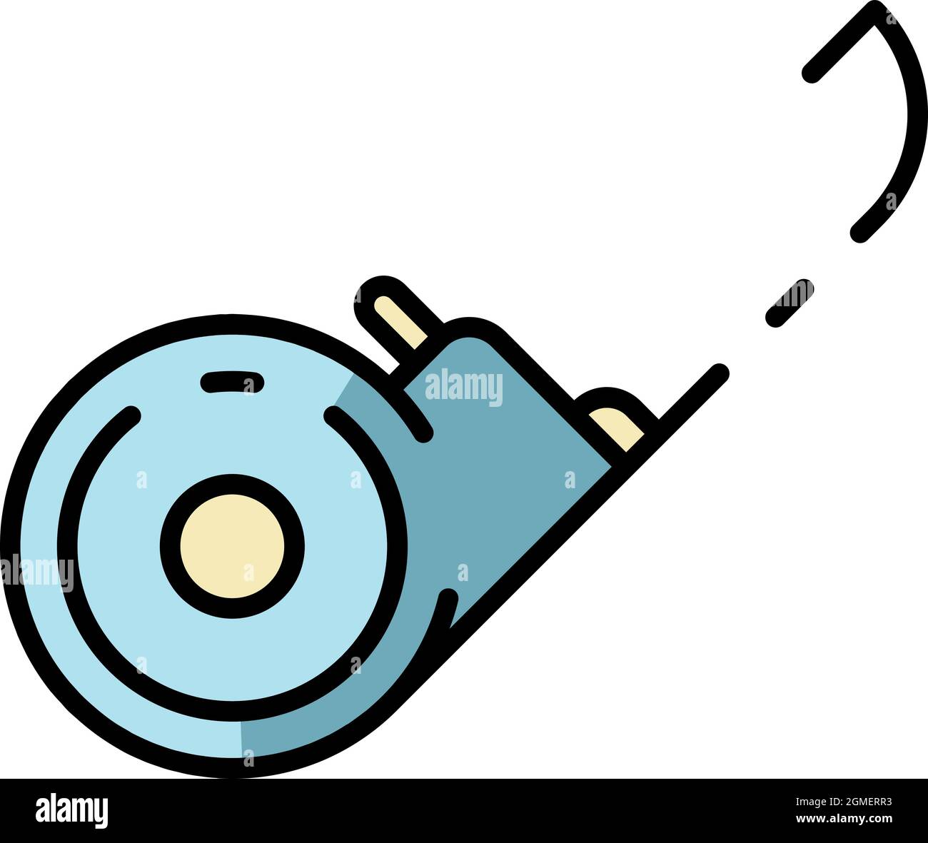 Measurement ruler icon. Outline measurement ruler vector icon color ...