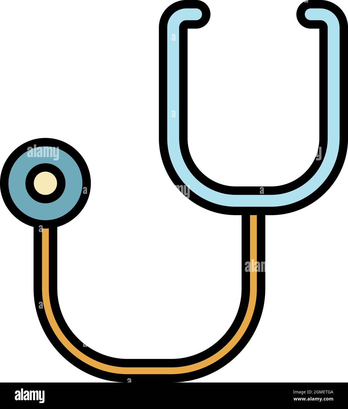 Pet periscope icon. Outline pet periscope vector icon color flat ...