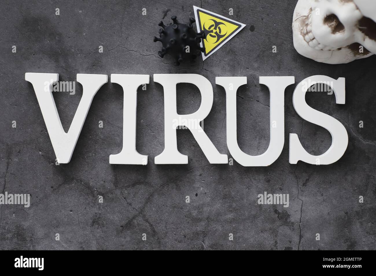 Virology Lettering Medical background. Lettering virus. Coronavirus wooden letters ...