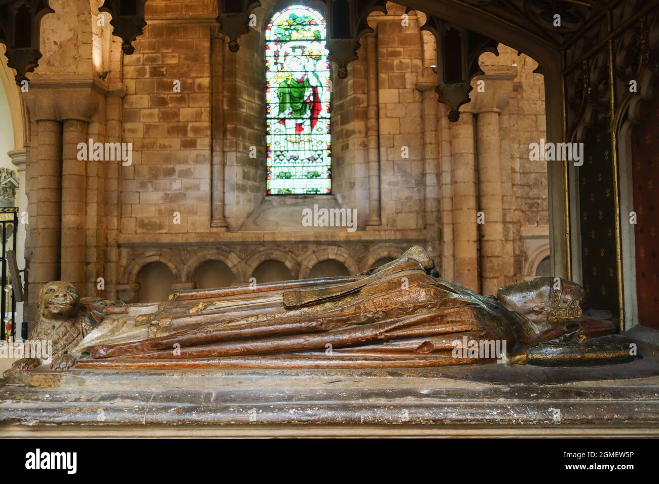 The Chantry Chapel of St James and the tomb of James Goldwell in Norwich Cathedral UK Stock Photo