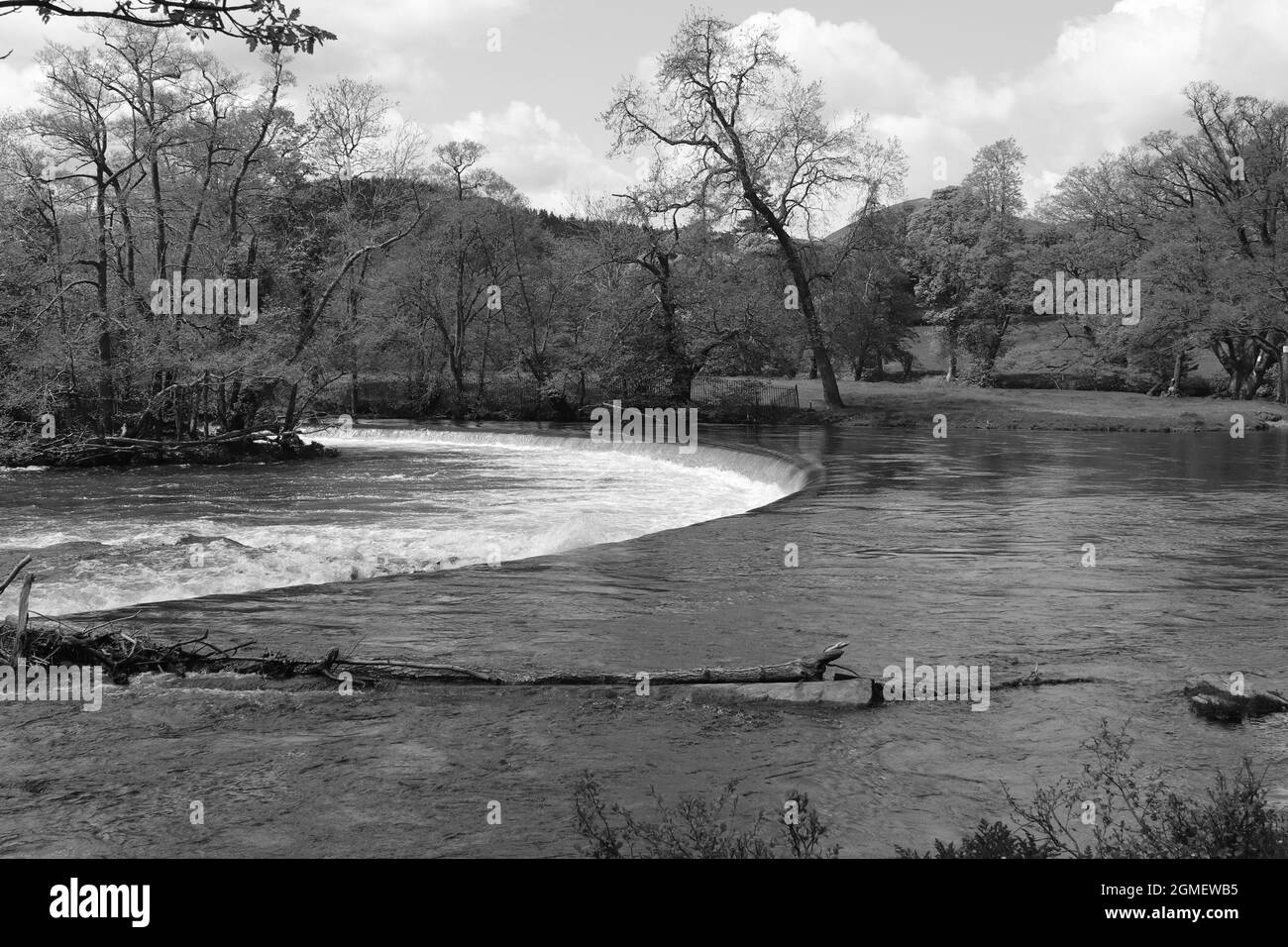 Horseshoe falls, Llangollen, Wales Stock Photo Alamy