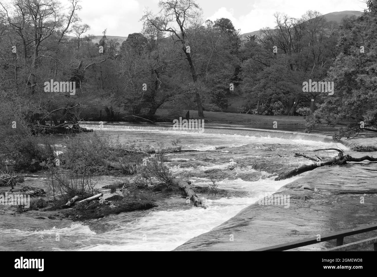 Horseshoe falls, Llangollen, Wales Stock Photo Alamy