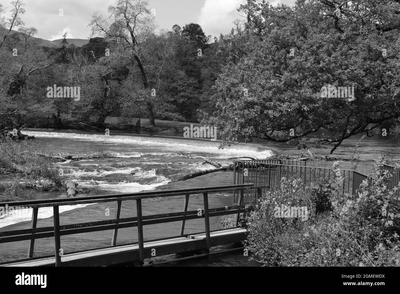 Horseshoe falls, Llangollen, Wales Stock Photo Alamy