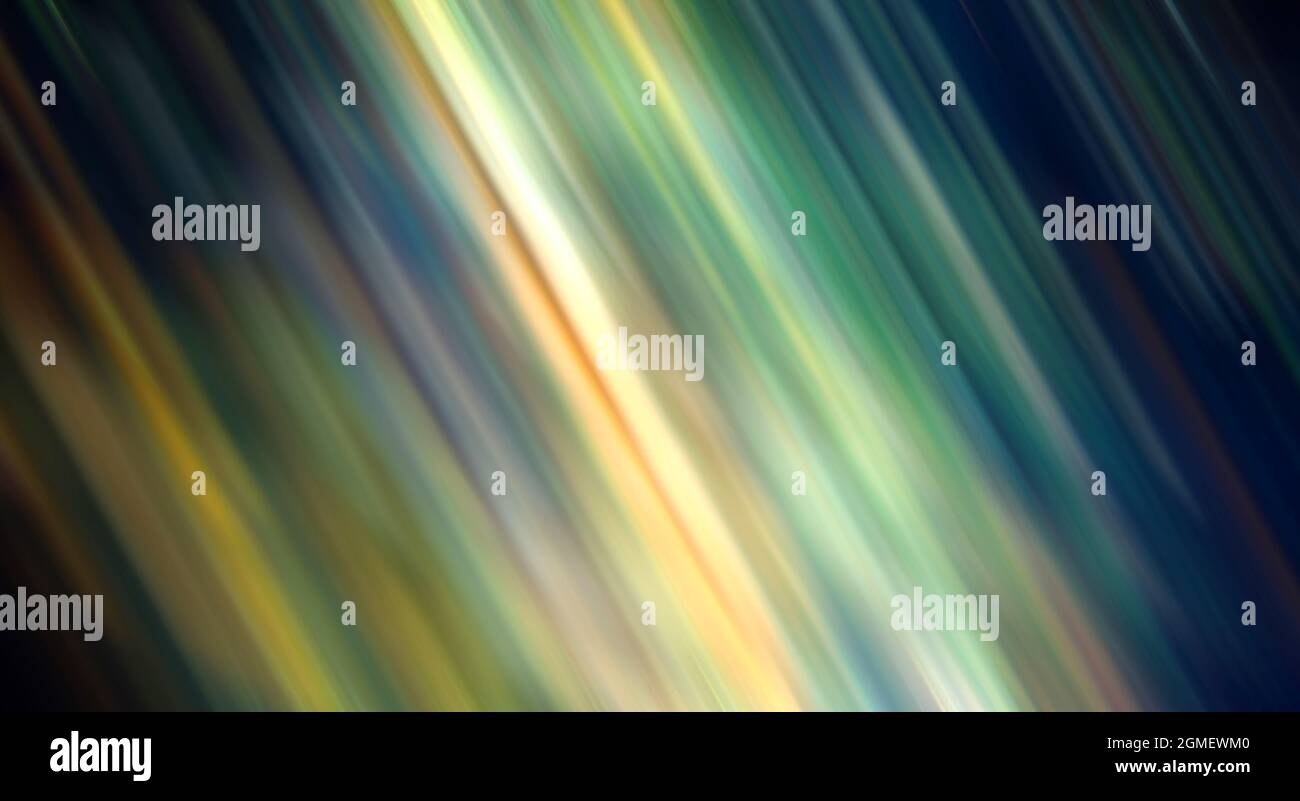 Colorful slanted lines gradient yellow green light motion blur abstract ...