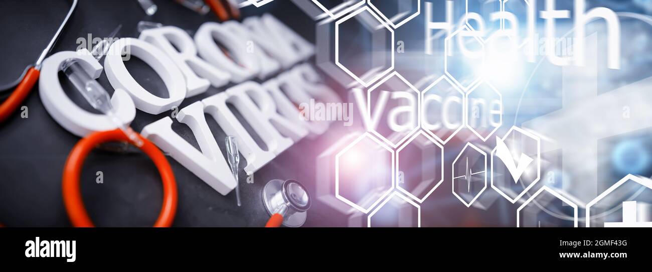 Virology Lettering Medical background. Lettering virus. Coronavirus wooden letters ...