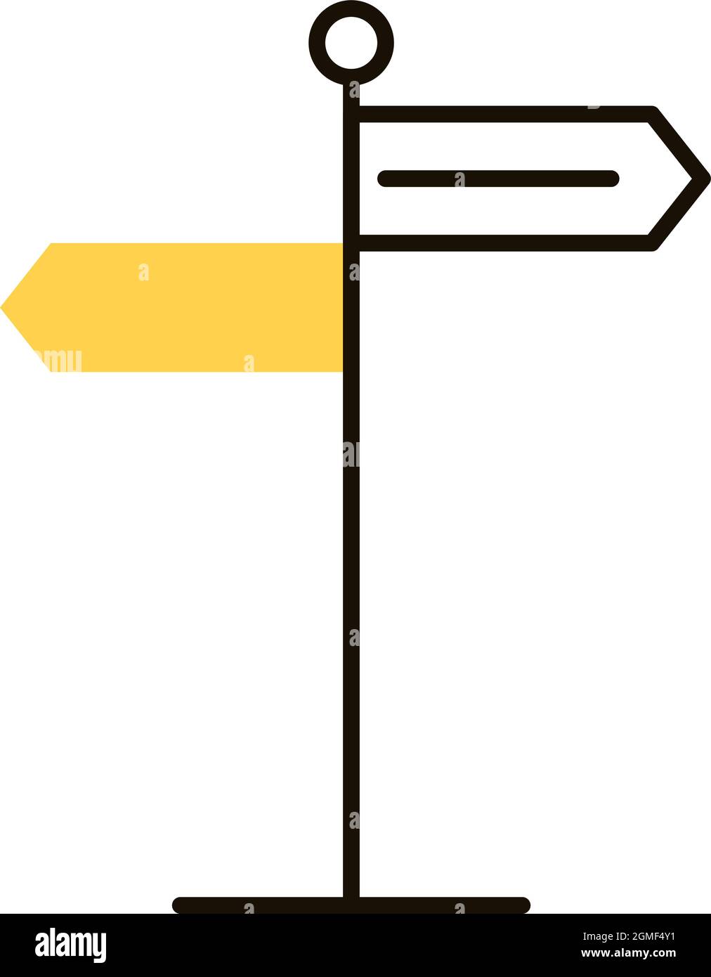 yellow arrow signal Stock Vector Image & Art Alamy