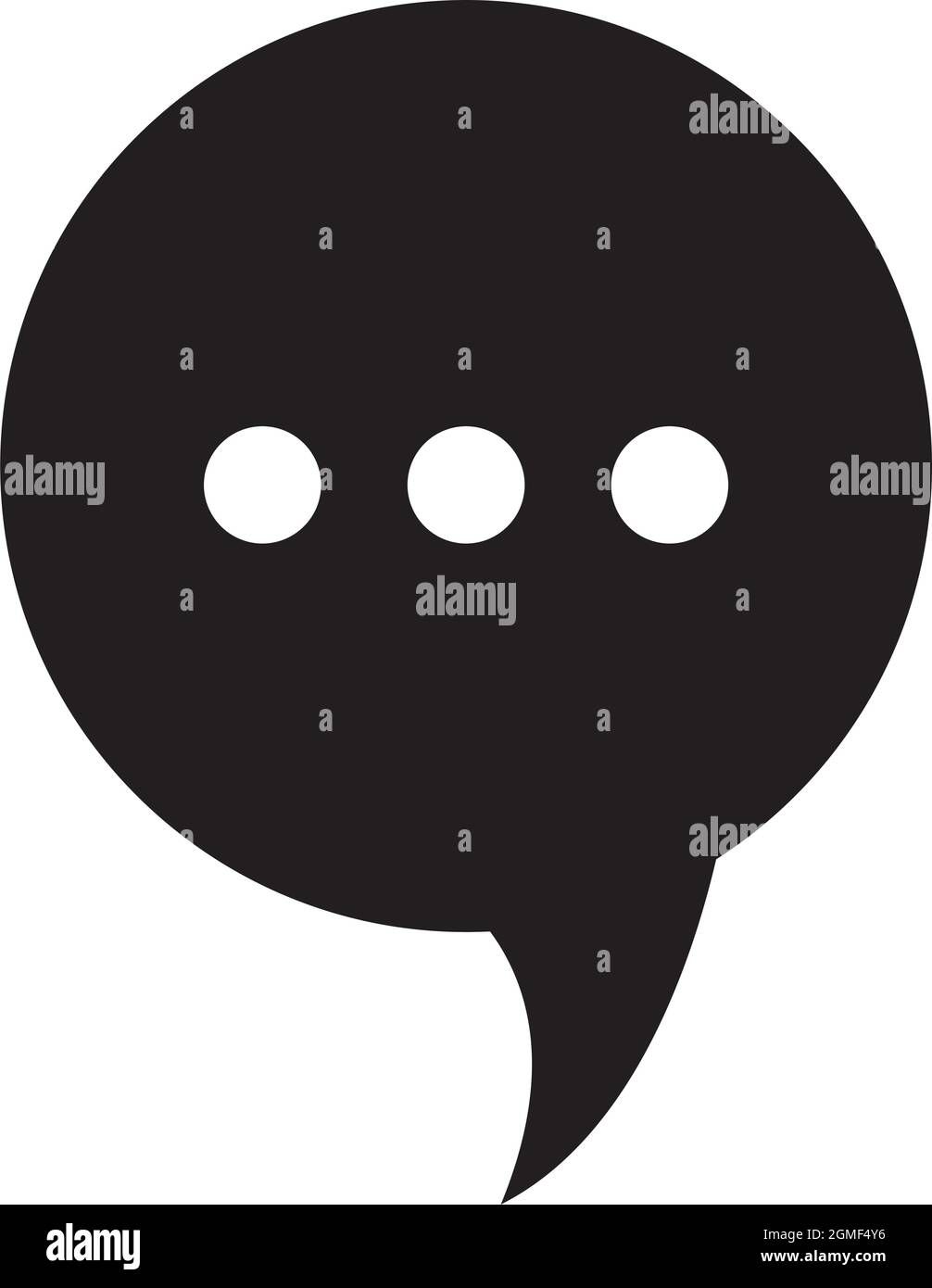 speech bubble silhouette Stock Vector Image & Art - Alamy