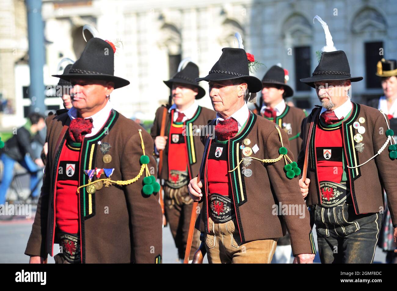 Vienna, Austria. October 12, 2011. Tyrolean Federation in Vienna. Traditional event of Tyrolean associations Stock Photo