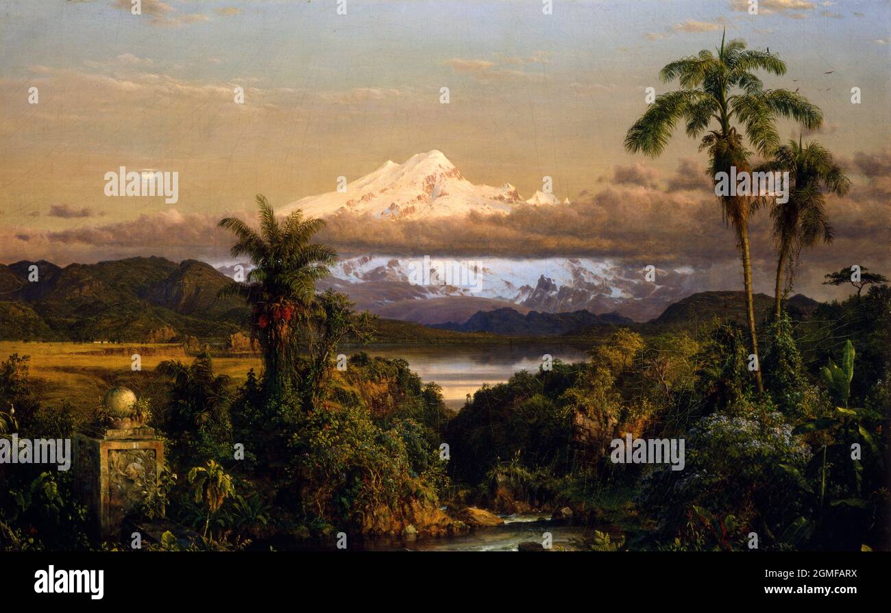 Cayamber by Frederic Edwin Church (1826-1900), oil on canvas, 1858 Stock Photo
