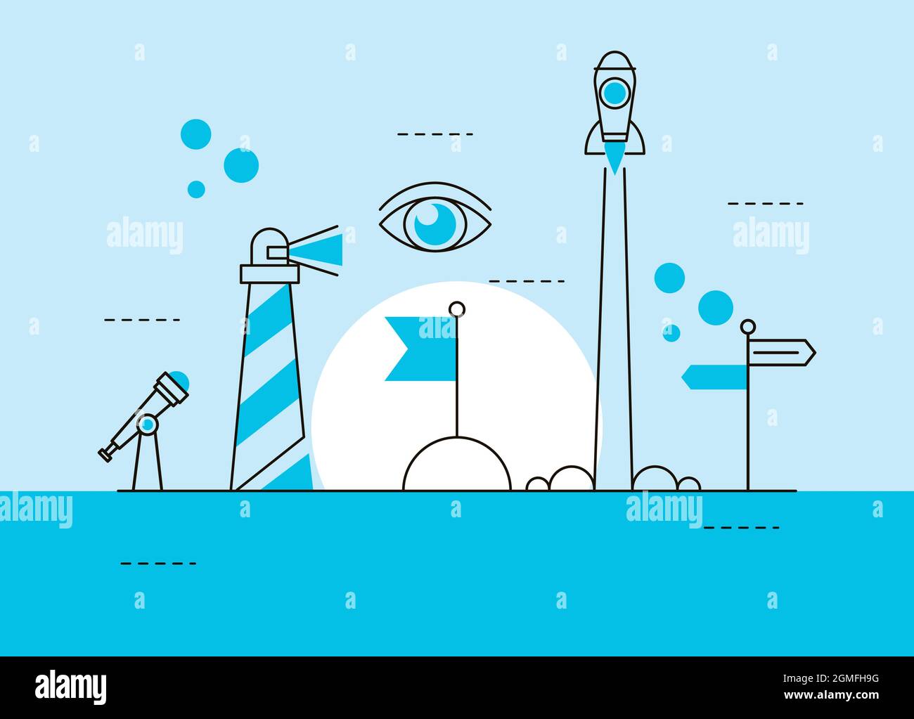 six vision business icons Stock Vector Image & Art - Alamy