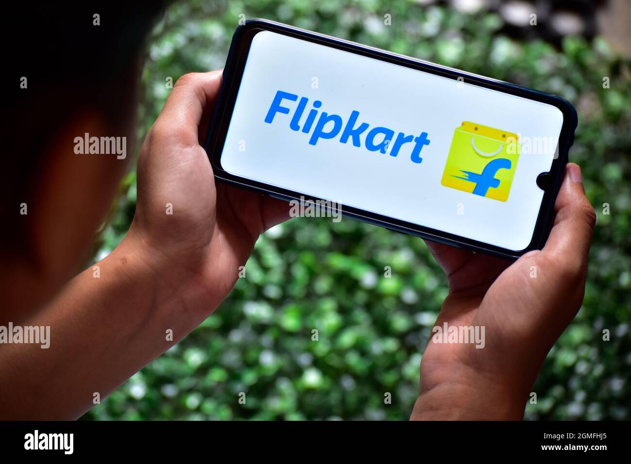 New Delhi, India - 13 September, 2019: Indian Ecommerce Application Flipkart on Smartphone Stock Photo