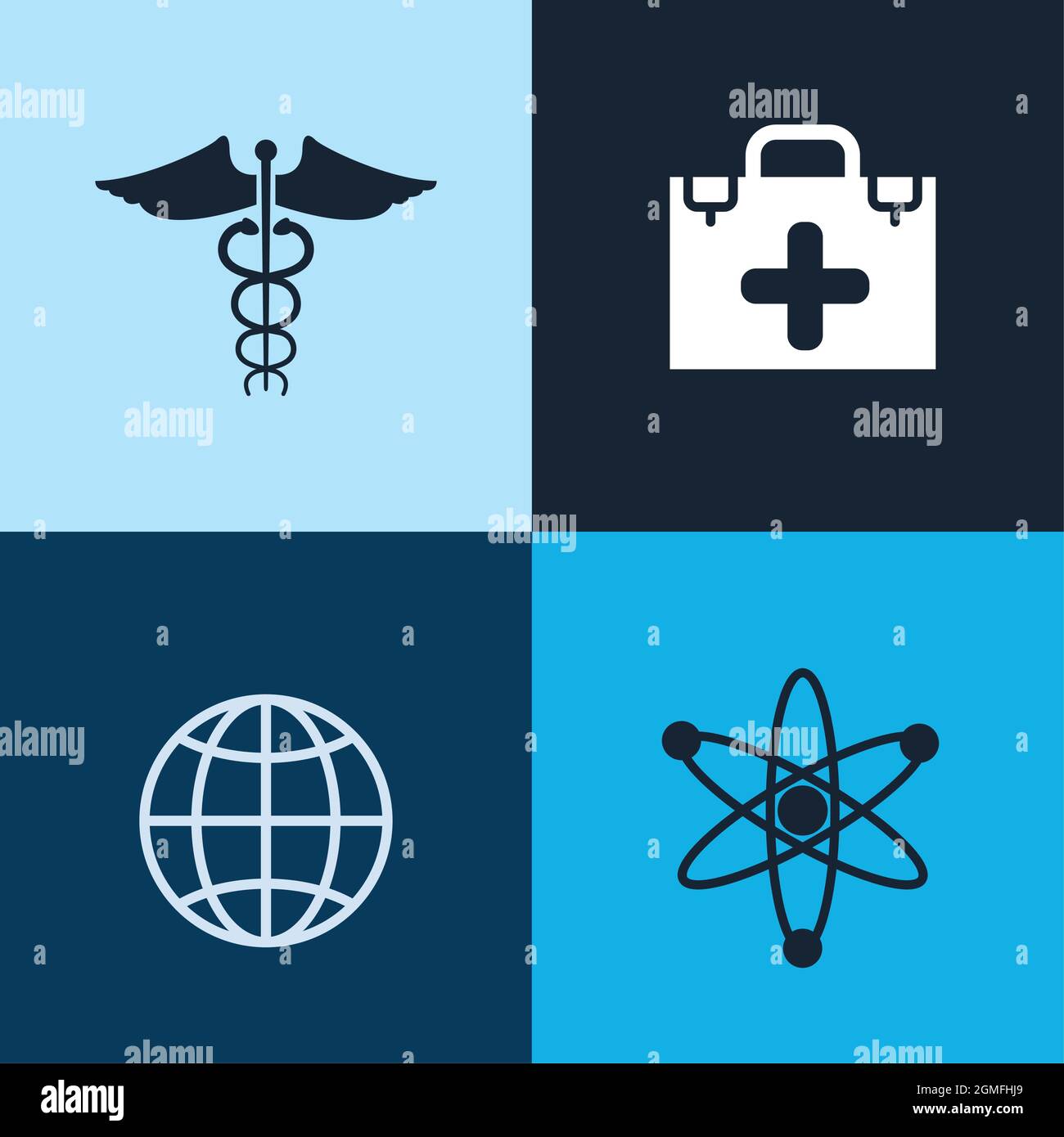 four medical healthcare icons Stock Vector Image & Art - Alamy