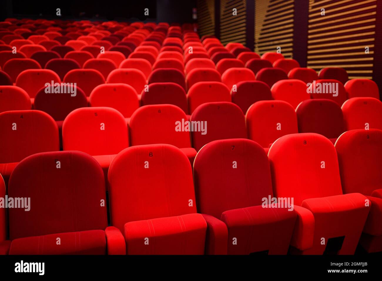 Seats illustration during the inauguration of a new theater (or theatre