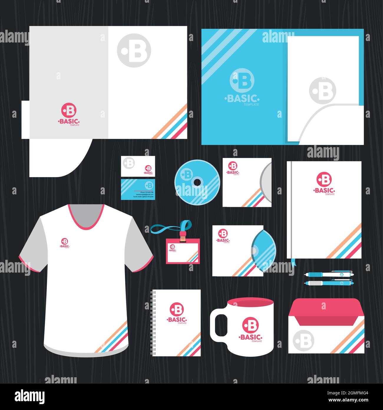 fourteen identity mockup icons Stock Vector Image & Art - Alamy