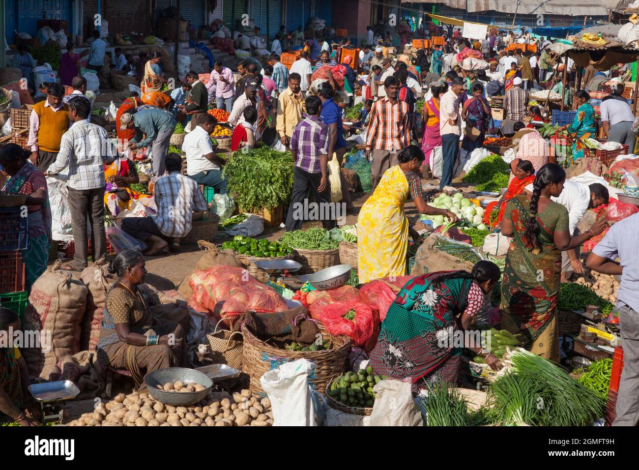 Vegetable market in Secunderabad & Hyderabad Stock Photo Alamy