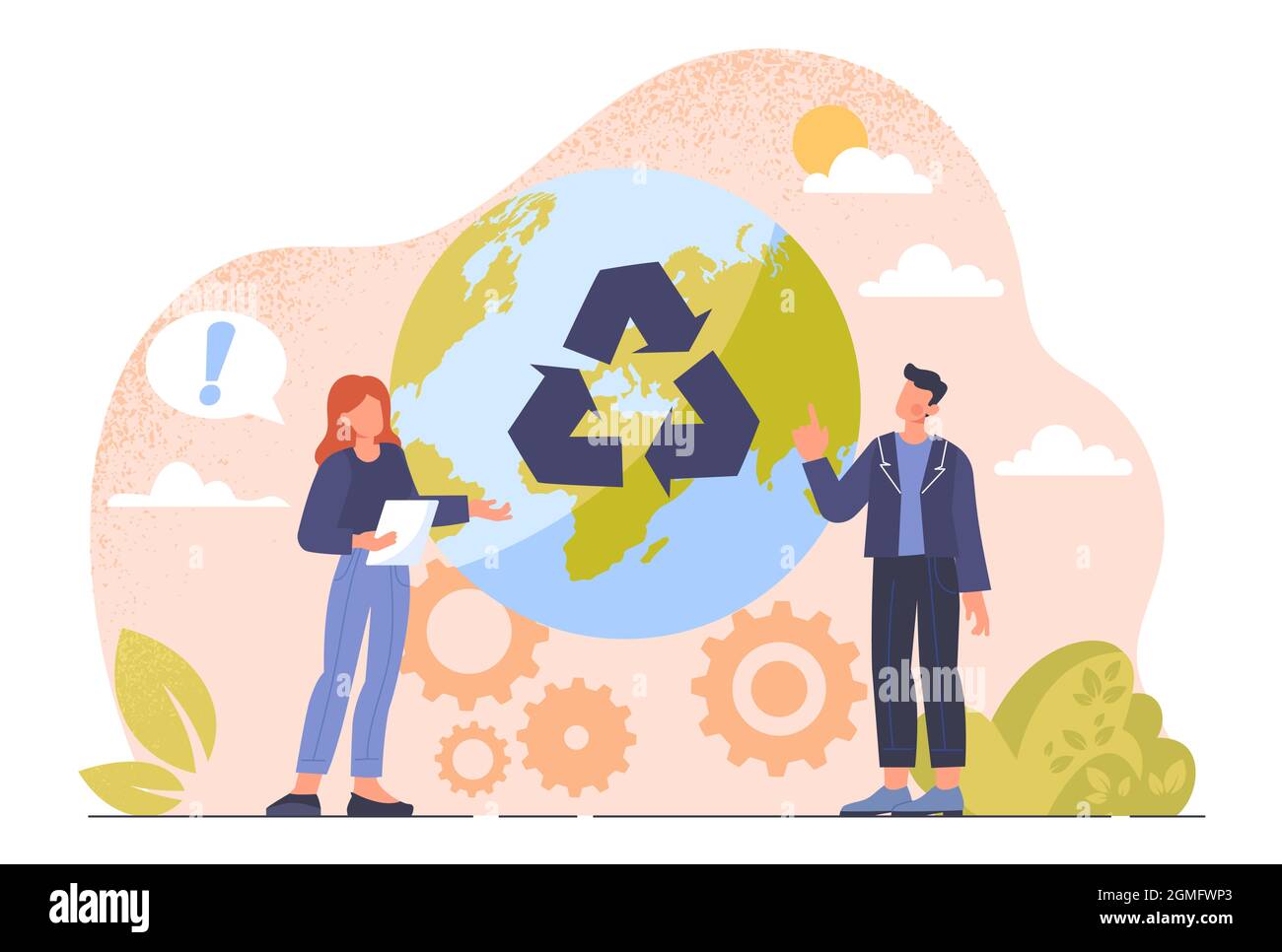Caring for environment concept Stock Vector Image & Art - Alamy