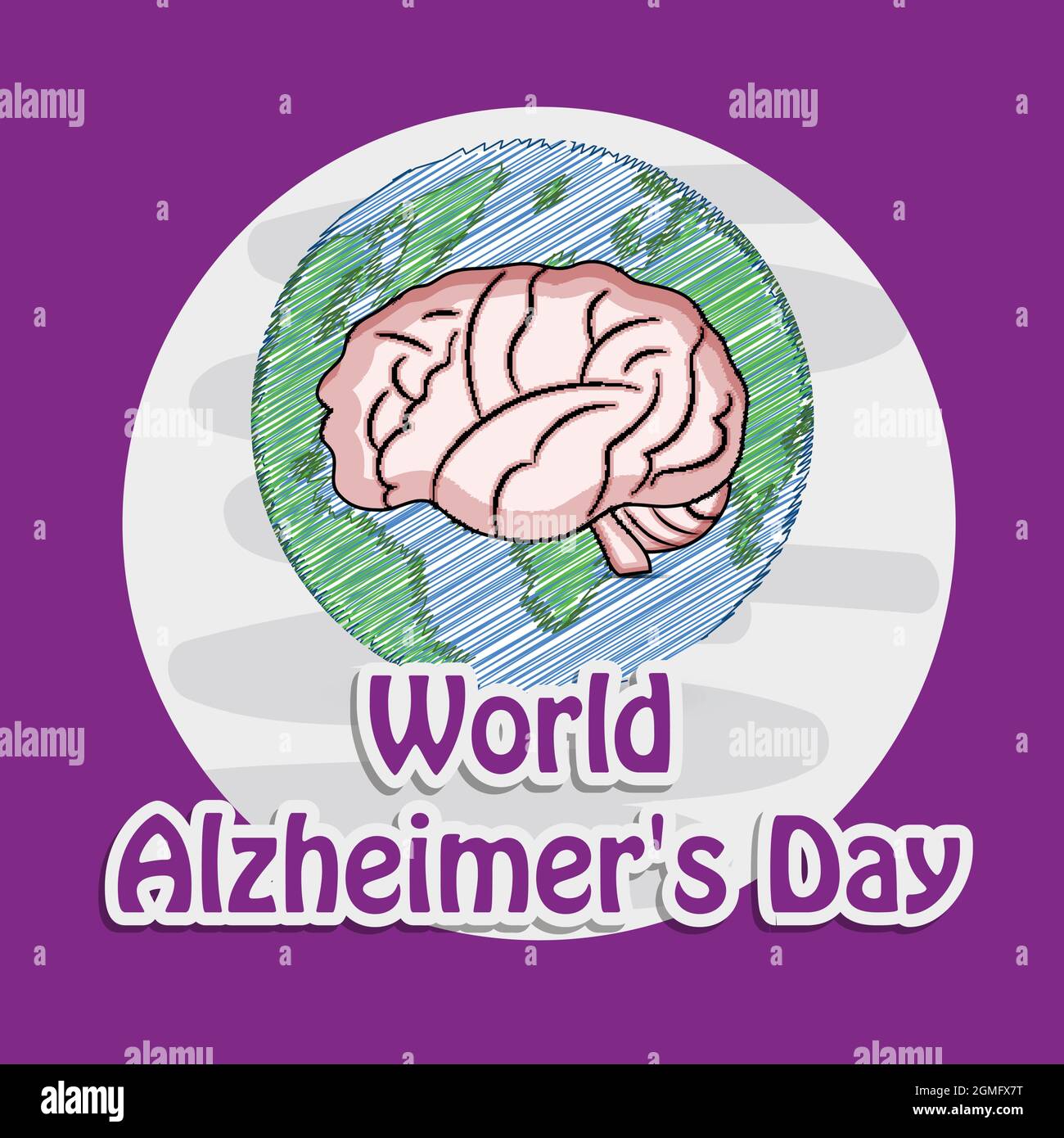 World Alzheimers Day Background Stock Vector Image & Art - Alamy
