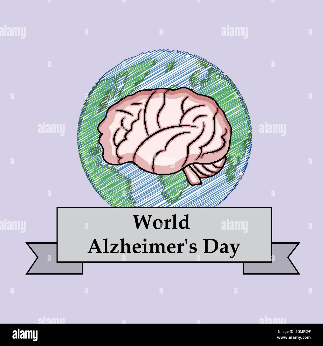 World Alzheimers Day Background Stock Vector Image & Art - Alamy