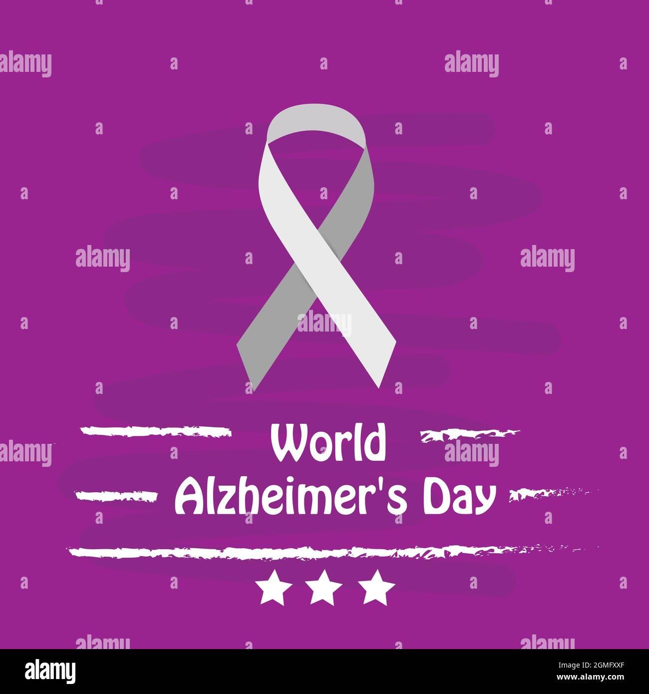 World Alzheimers Day Background Stock Vector