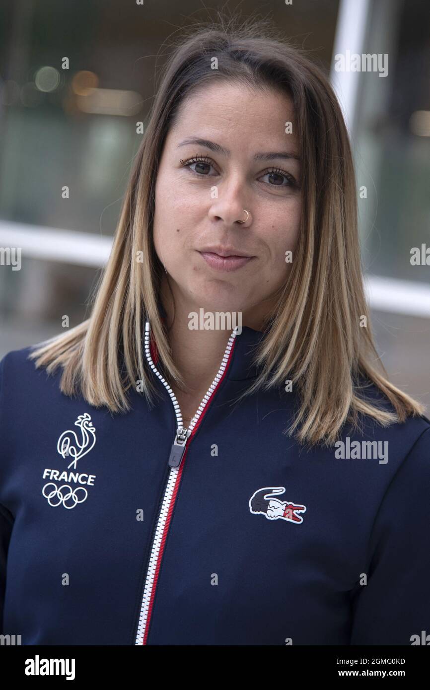 Exclusive. Olympic athlete Anais Michel poses for a Portrait Session in