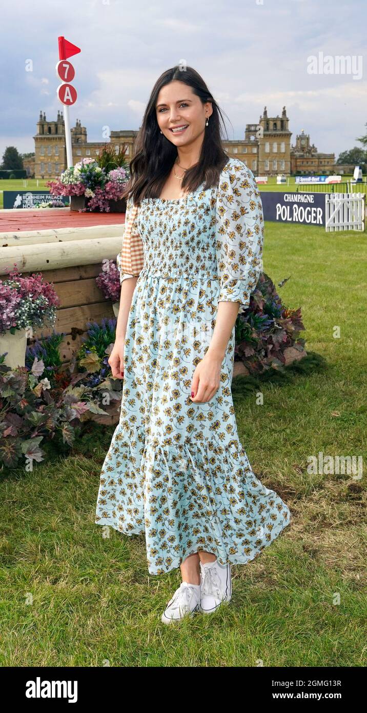 Oxford, UK, 18th September, 2021, Radio host and Model Lilah Parsons at the Blenheim Palace International Horse Trials Brought to you by The Jockey Club held in the grounds of Blenheim Palace, in the village of Woodstock near Oxford in UK between the 16-19th September 2021 Credit: Peter Nixon/Alamy Live News Stock Photo