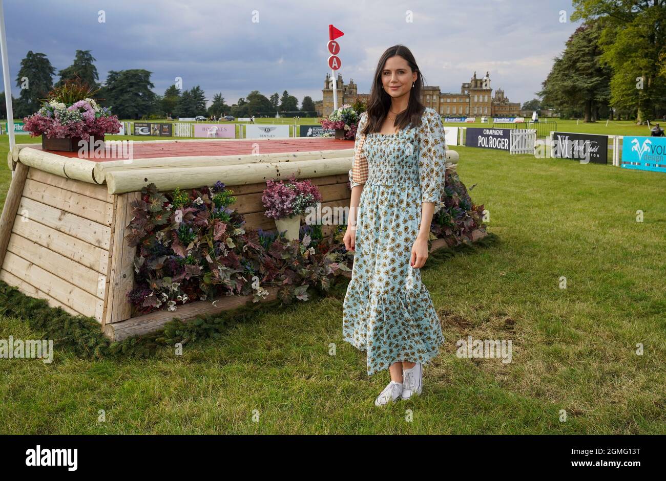 Oxford, UK, 18th September, 2021, Radio host and Model Lilah Parsons at the Blenheim Palace International Horse Trials Brought to you by The Jockey Club held in the grounds of Blenheim Palace, in the village of Woodstock near Oxford in UK between the 16-19th September 2021 Credit: Peter Nixon/Alamy Live News Stock Photo