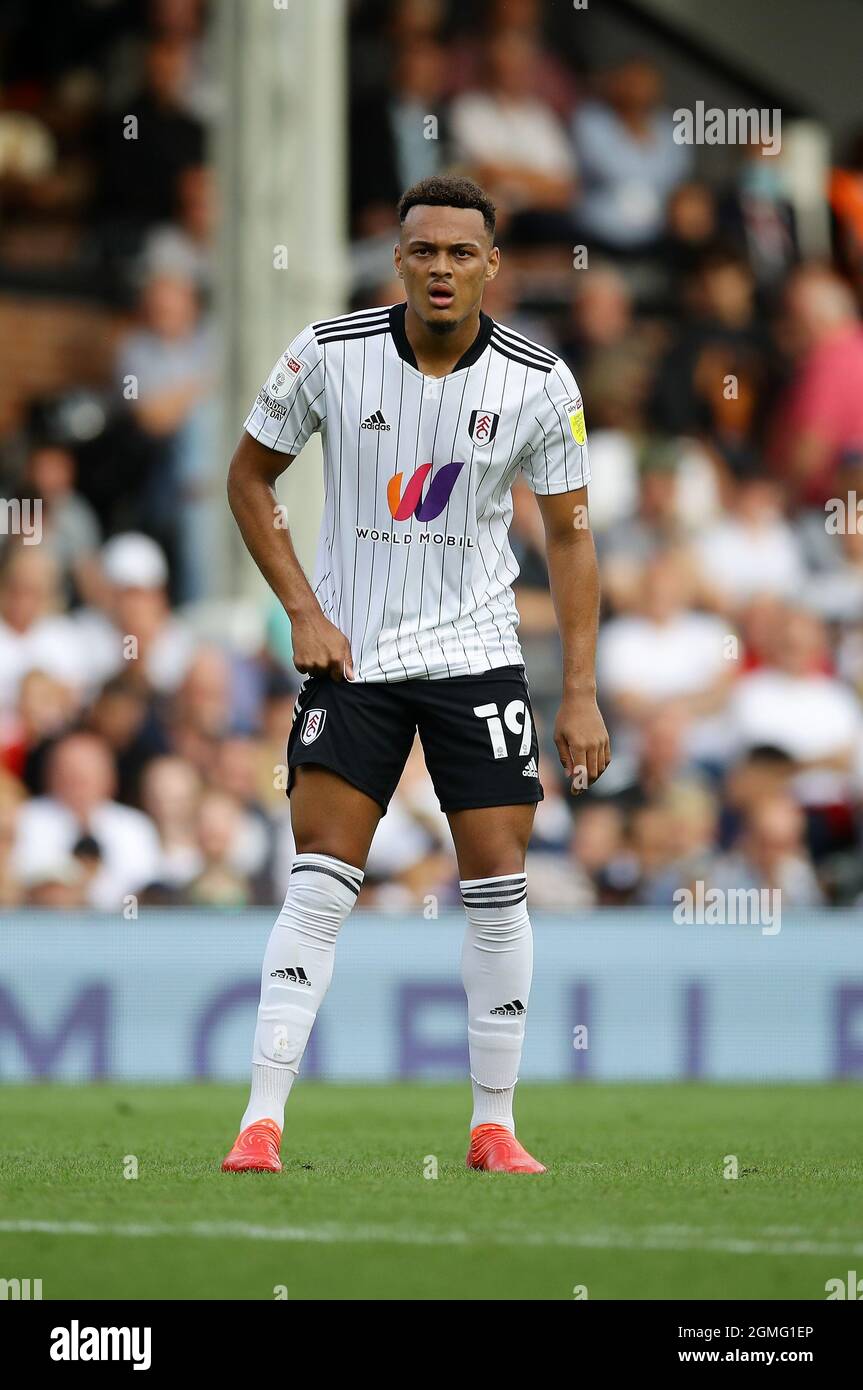 Close up of a Fulham scarf with 'EFL Championship 2021/22' embroiled on it  before the Sky Bet Championship match at Craven Cottage, London. Picture  date: Monday May 2, 2022 Stock Photo - Alamy