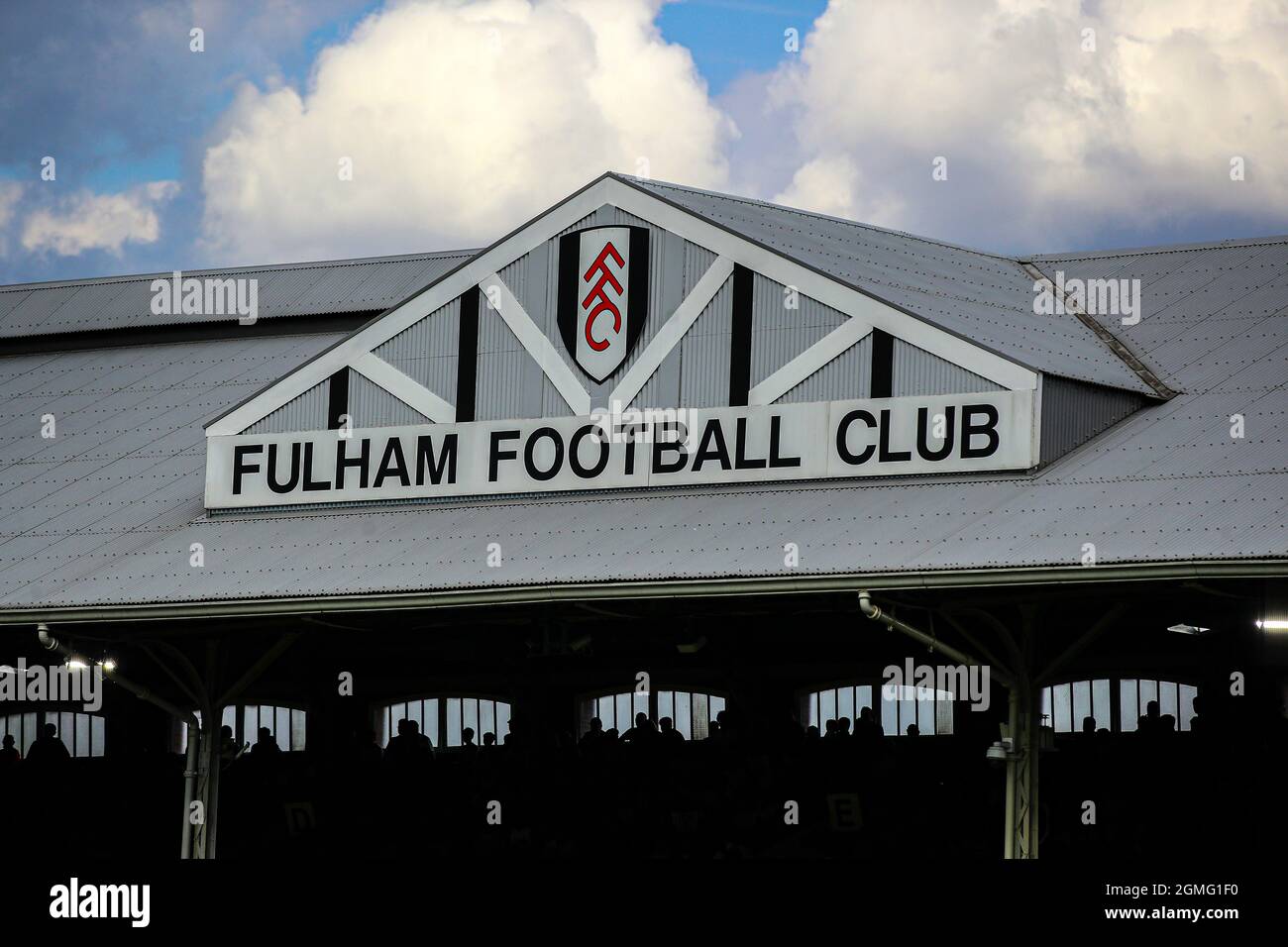 London, England, 18th September 2021.  Craven Cottage during the Sky Bet Championship match at Craven Cottage, London. Picture credit should read: David Klein / Sportimage Stock Photo