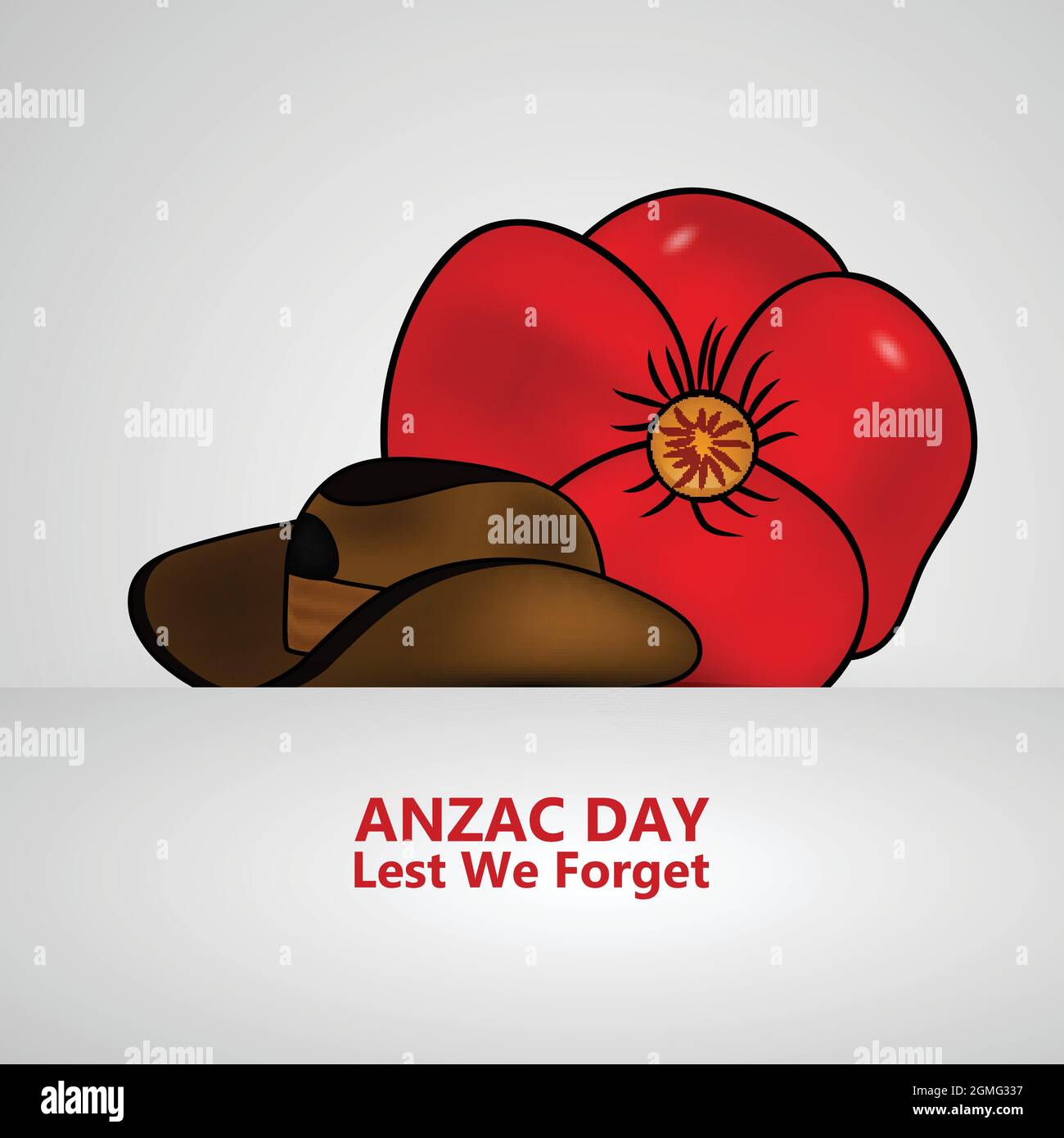 Anzac Day Australia Background Stock Vector Image & Art Alamy