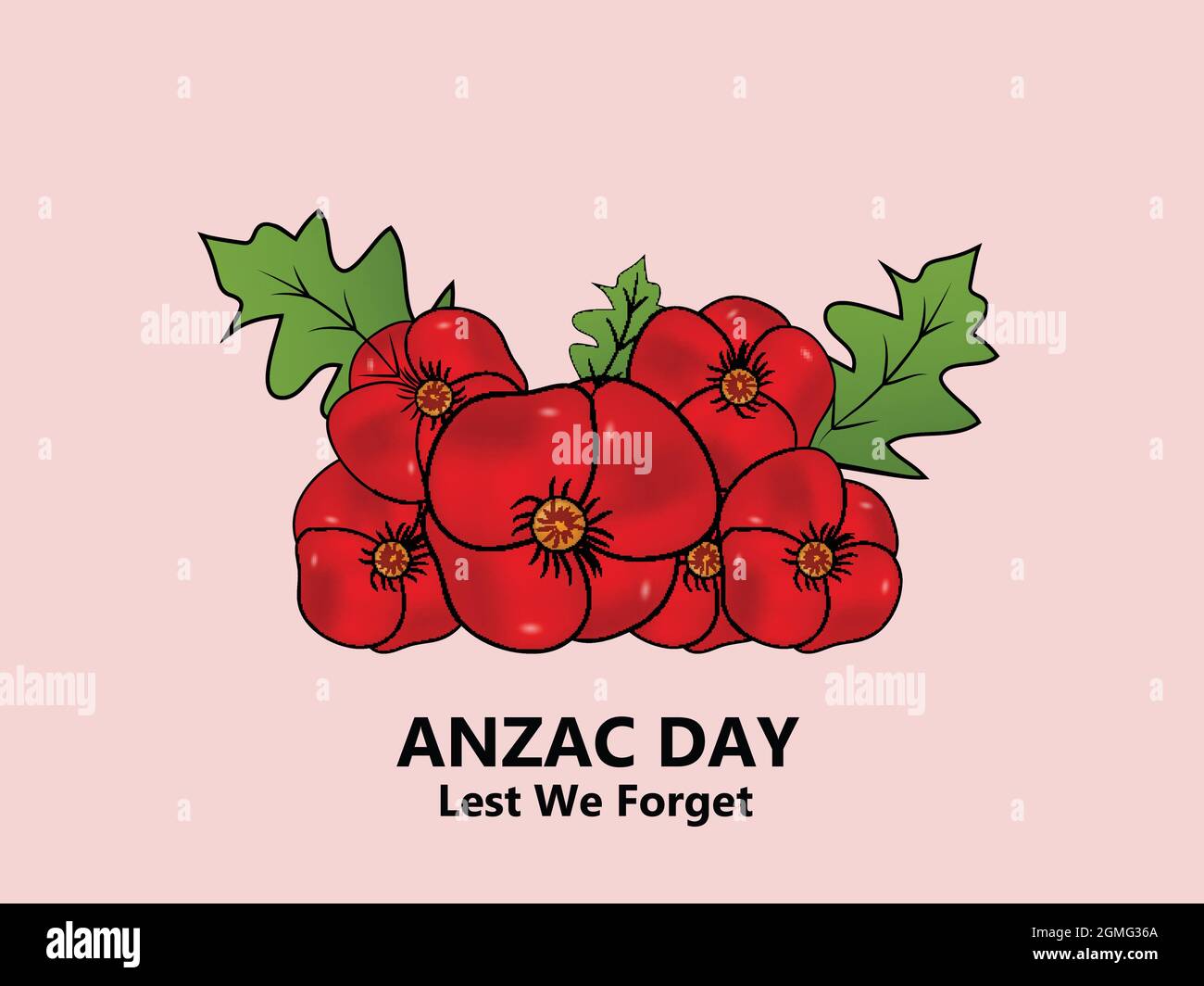 Anzac Day Australia Background Stock Vector Image & Art Alamy