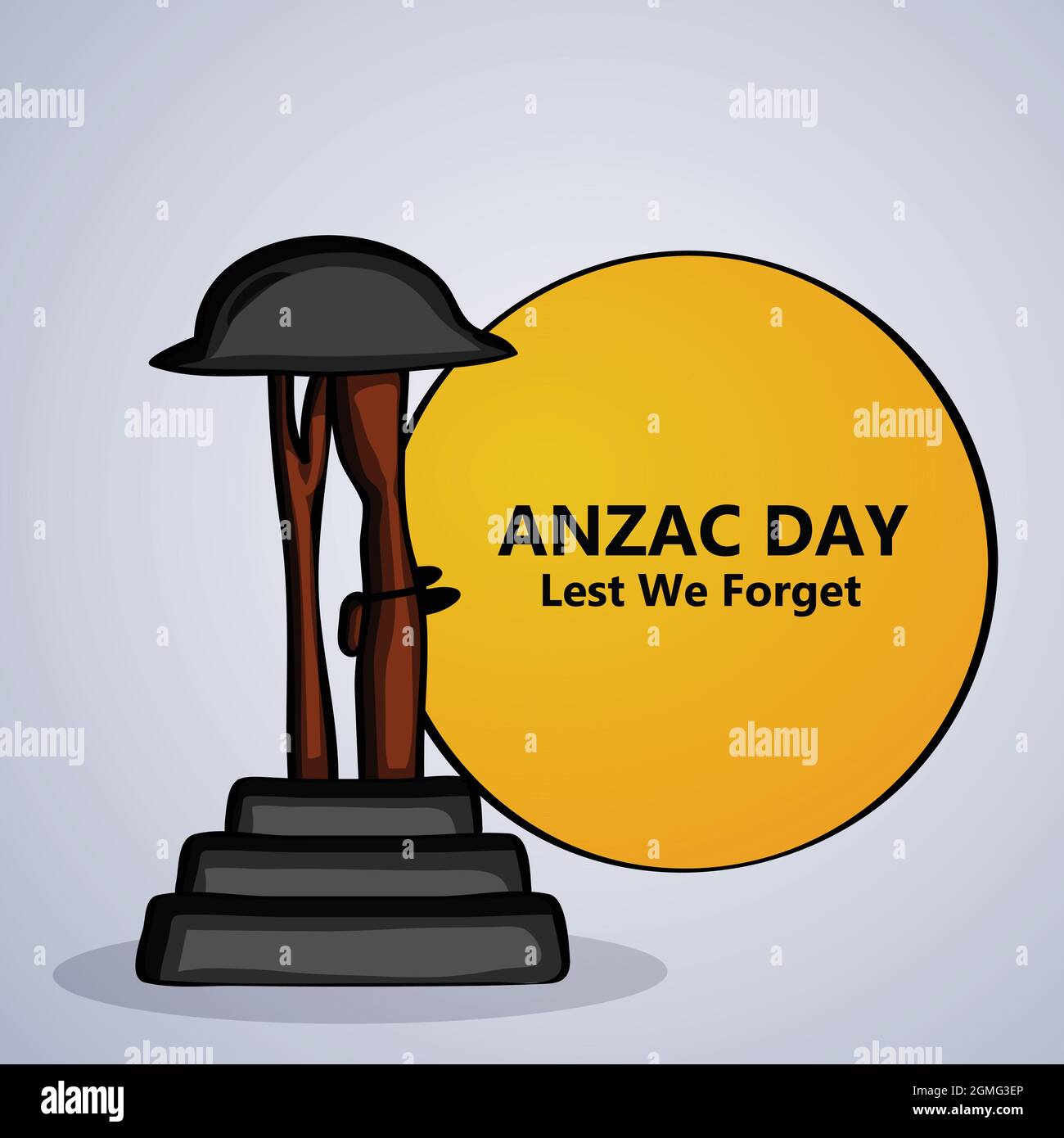 Anzac Day Australia Background Stock Vector Image & Art Alamy