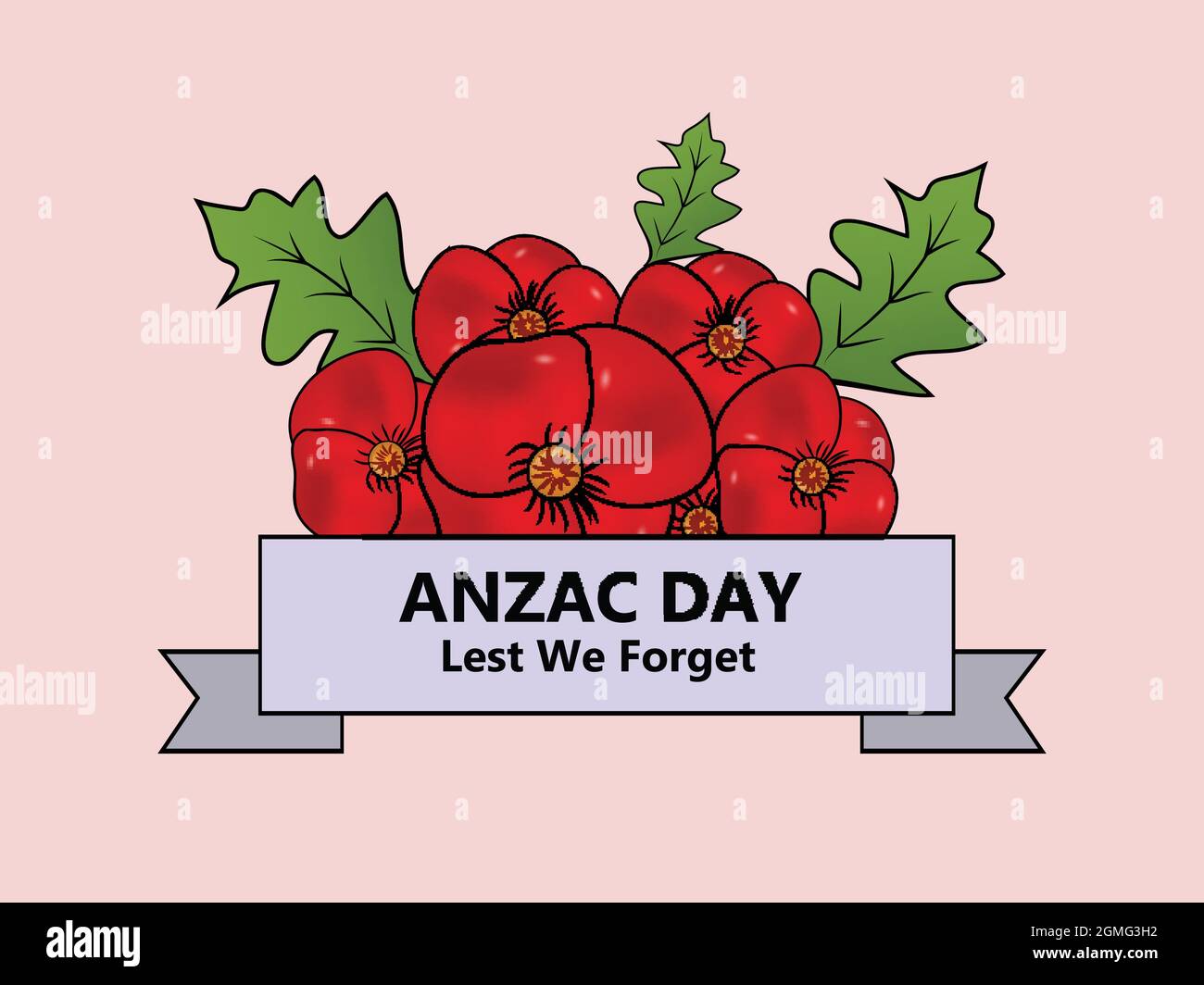Anzac Day Australia Background Stock Vector Image & Art Alamy