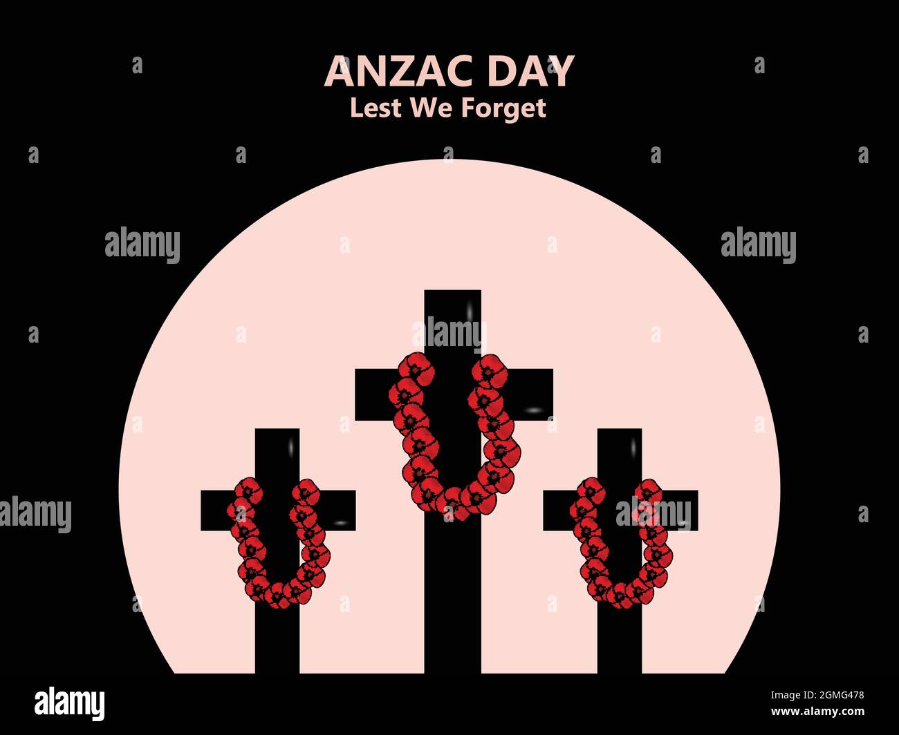 Anzac Day Australia Background Stock Vector Image & Art Alamy