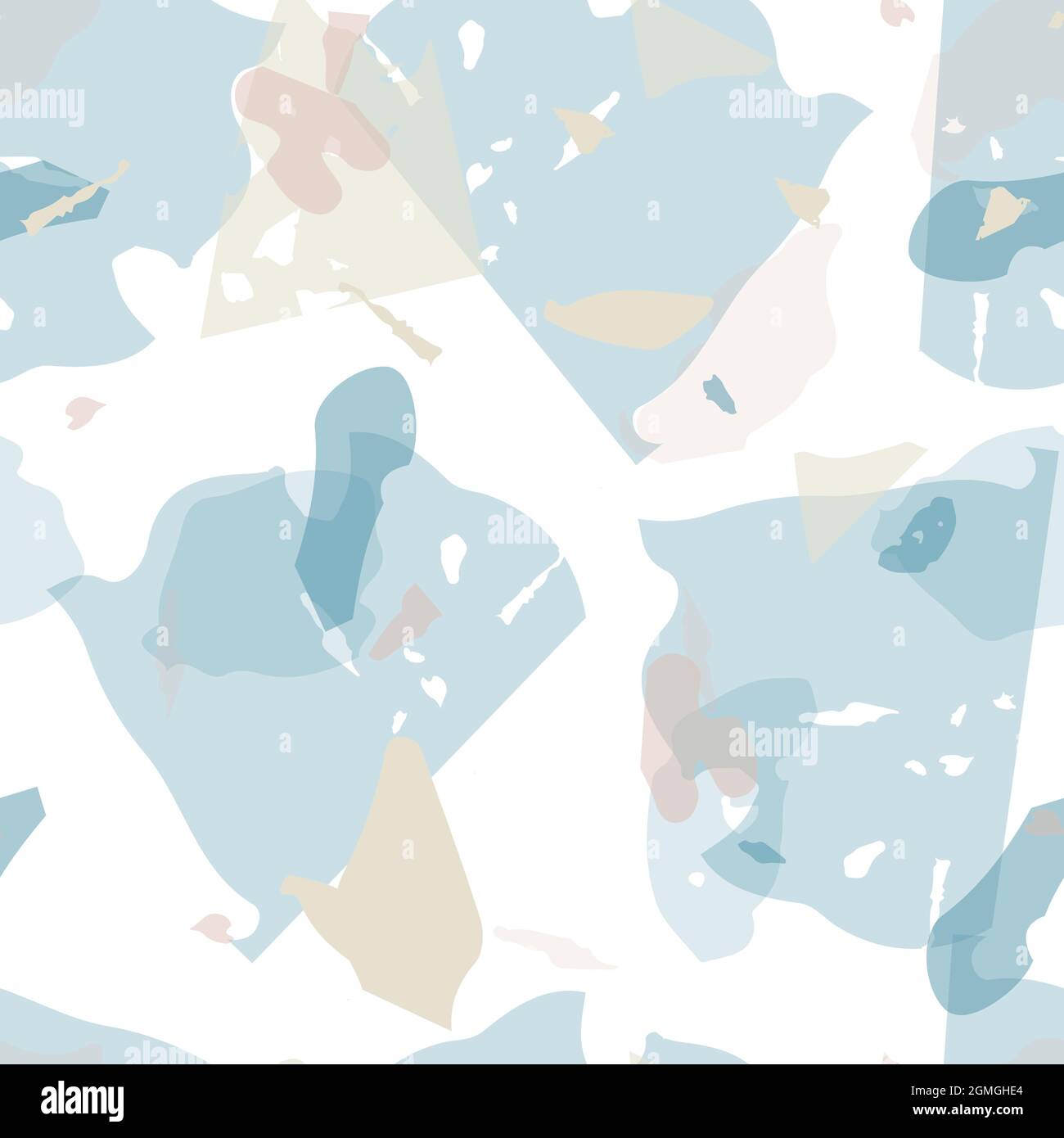 Terrazzo seamless pattern. Blue classic flooring texture. Terrazzo ...