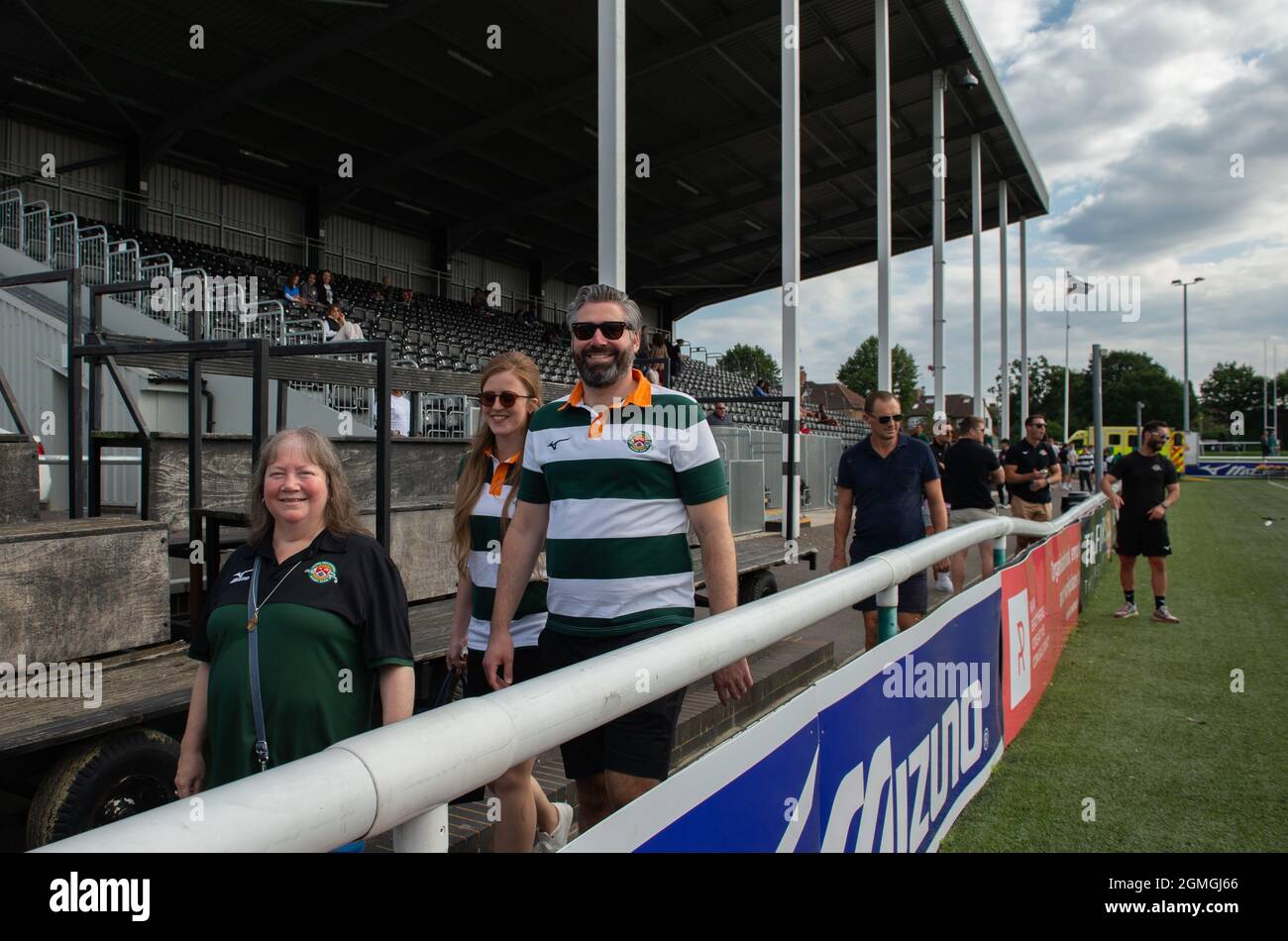 Ealing Trailfinders fans before the Greene King IPA Championship match