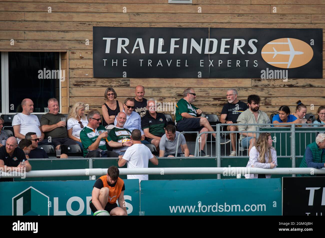 Ealing Trailfinders fans during the Greene King IPA Championship match