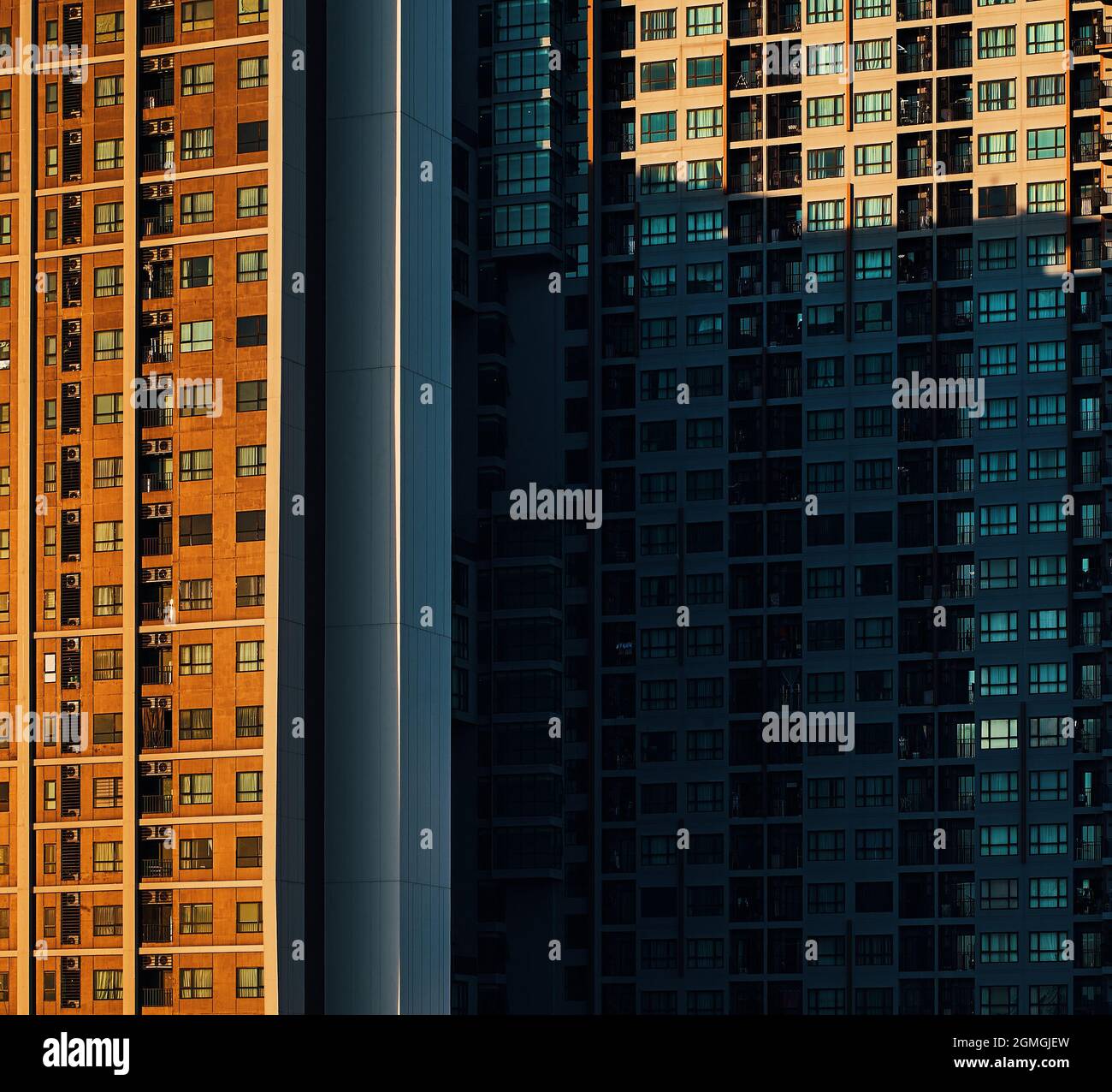 abstract background with skyscrapers Stock Photo - Alamy