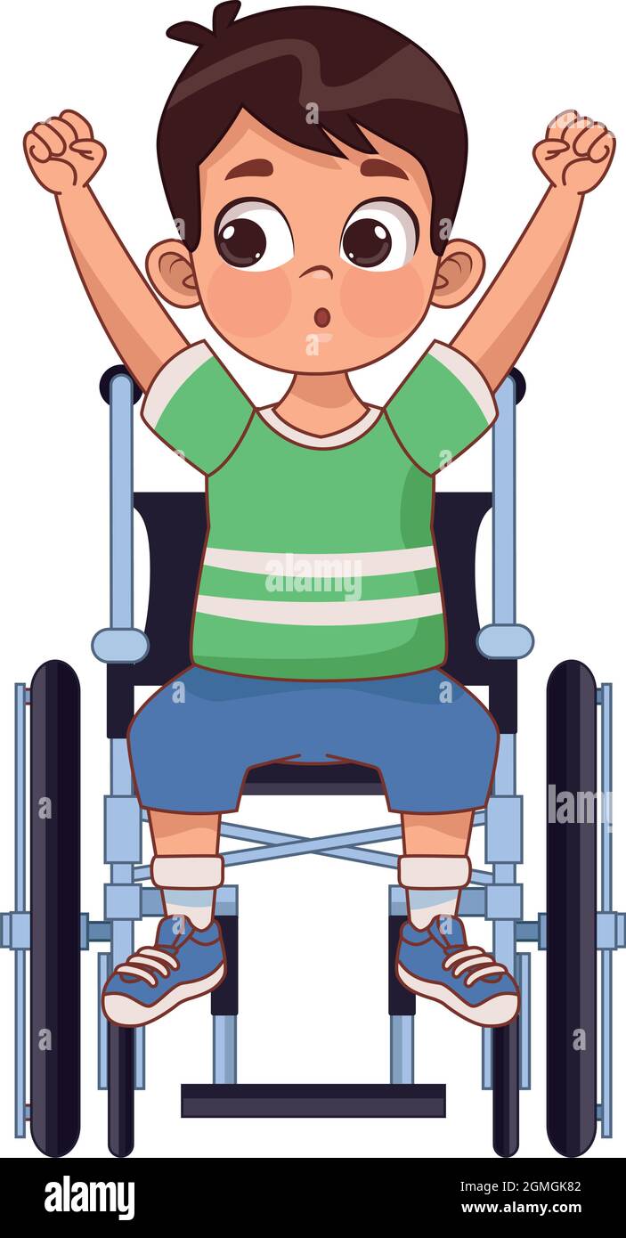 child in wheelchair clipart