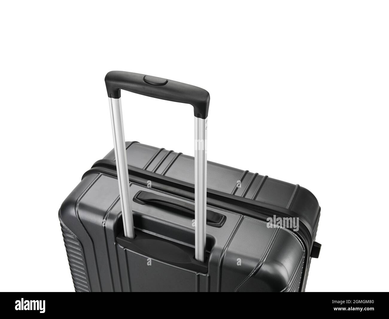 Luggage Handle Isolated on White Background with Clipping Path Stock Photo
