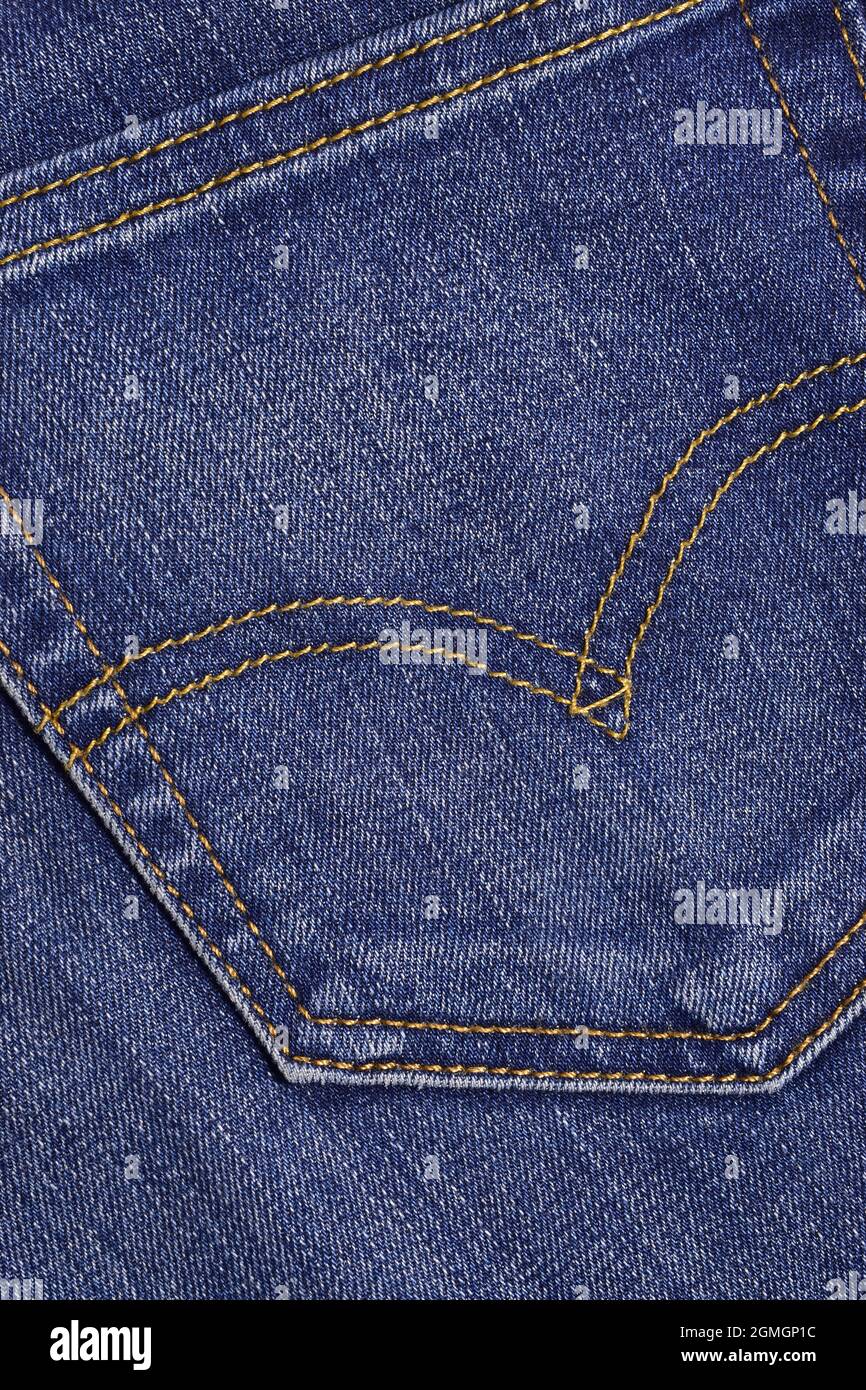 Design on Jeans Back Pocket Stock Photo - Alamy