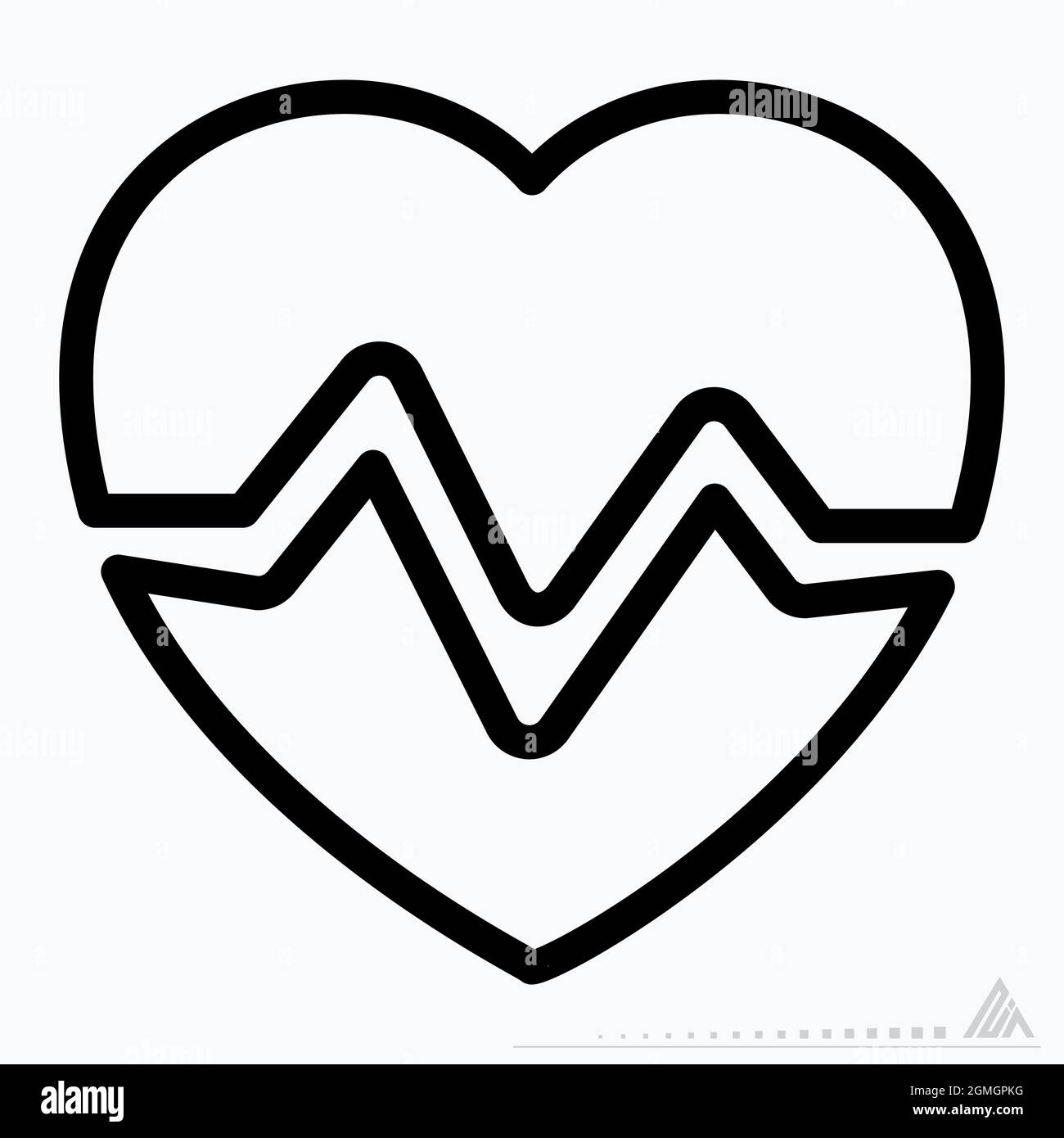 Icon Vector of Heart - Line Style - Simple illustration, Editable ...