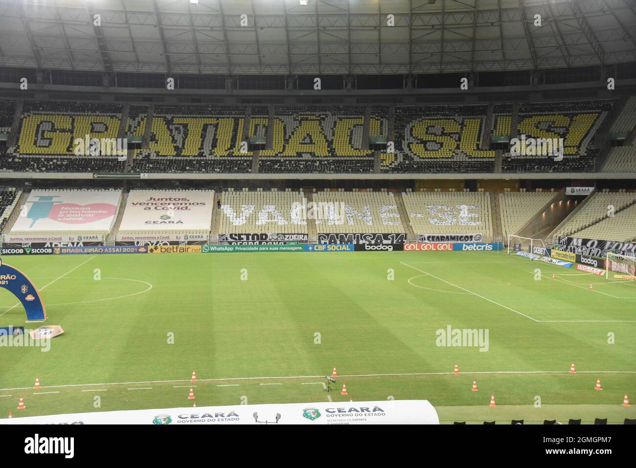 Fortaleza Brazil 18th Sep 21 Mosaico Do Ceara Sc Before The Match Between Ceara Sc X Santos Fc Valid Match Of The 21st Round Of The Brazilian Championship This Saturday Night 18th