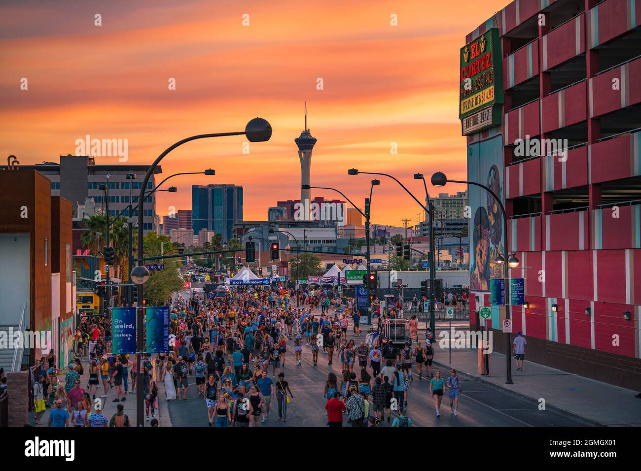 Atmosphere during the 2021 Life is Beautiful Music Festival held in