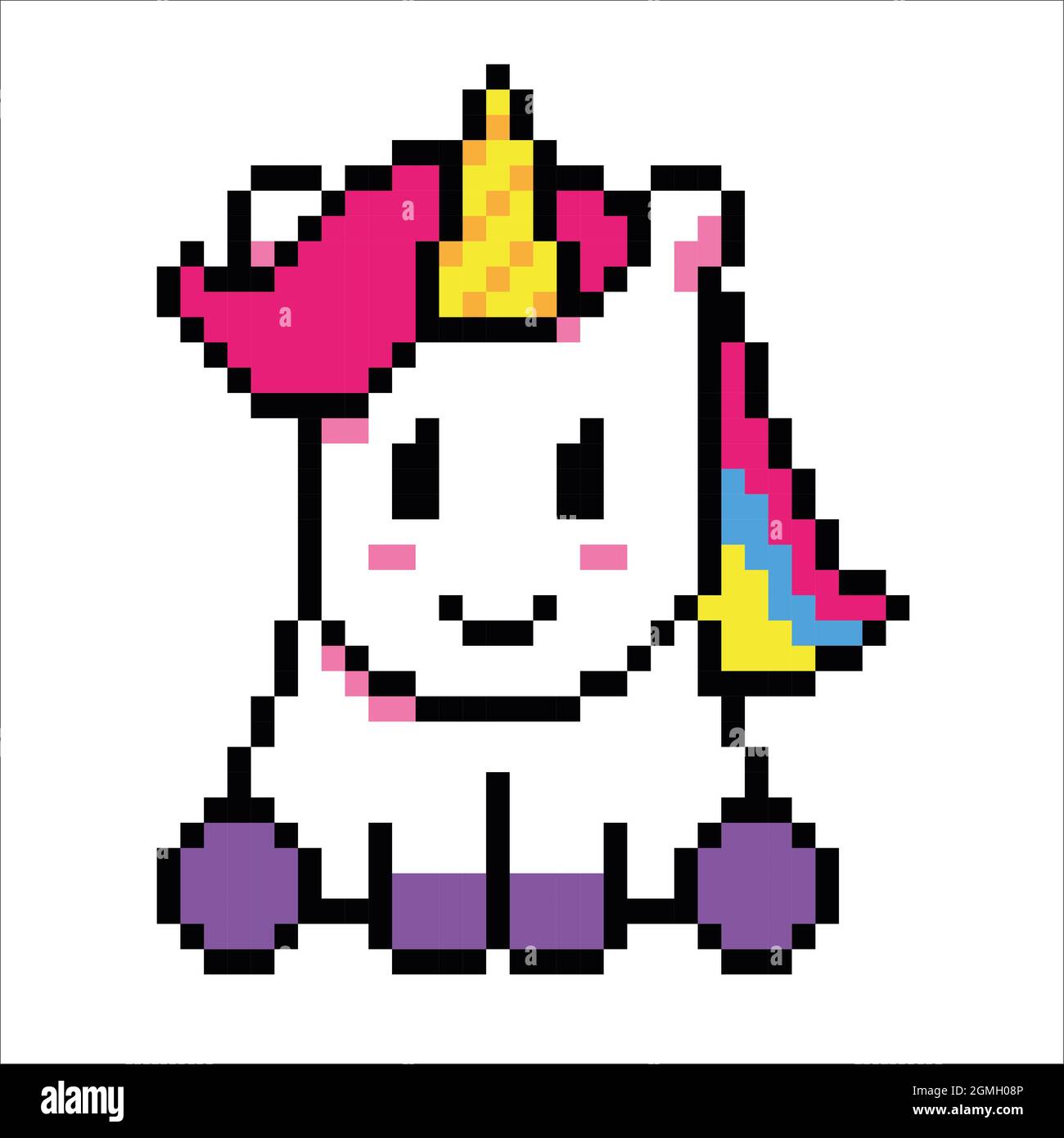 Unicorn pixel hires stock photography and images Alamy