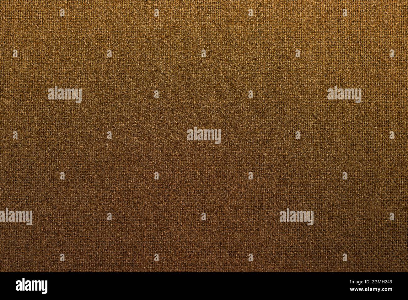 Close-up burlap sack textured background; brown, rustic, woven cloth texture Stock Photo