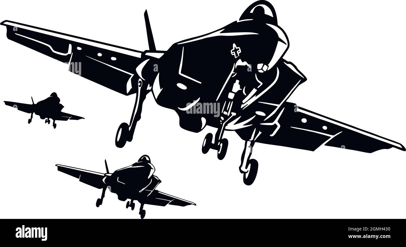 Military Airplane White Background