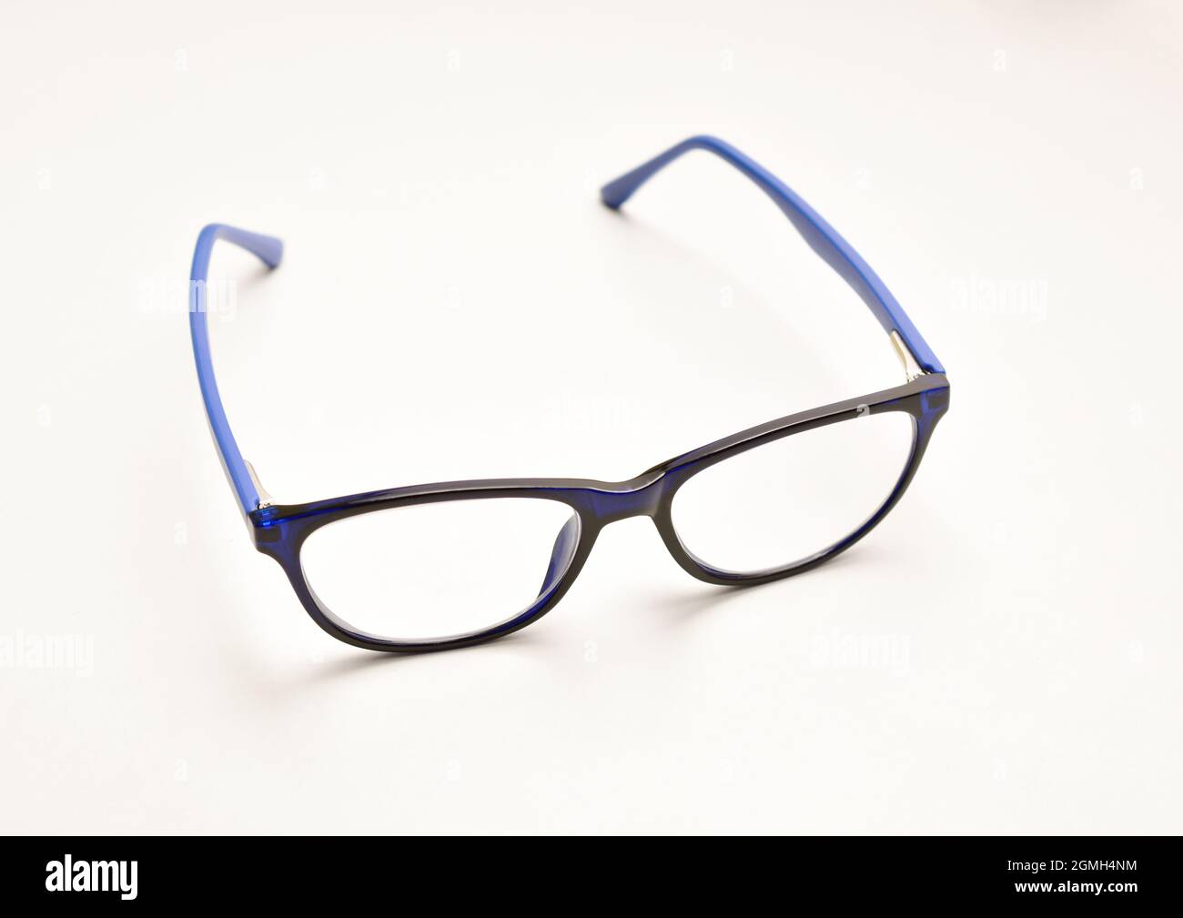 Eyewear over white background, spectacle for better Vision Stock Photo