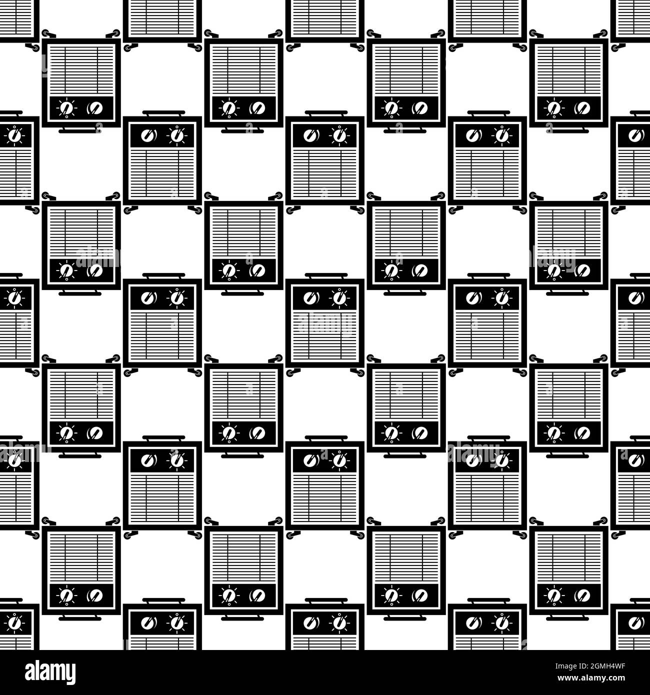 Air cleaner pattern seamless background texture repeat wallpaper geometric vector Stock Vector