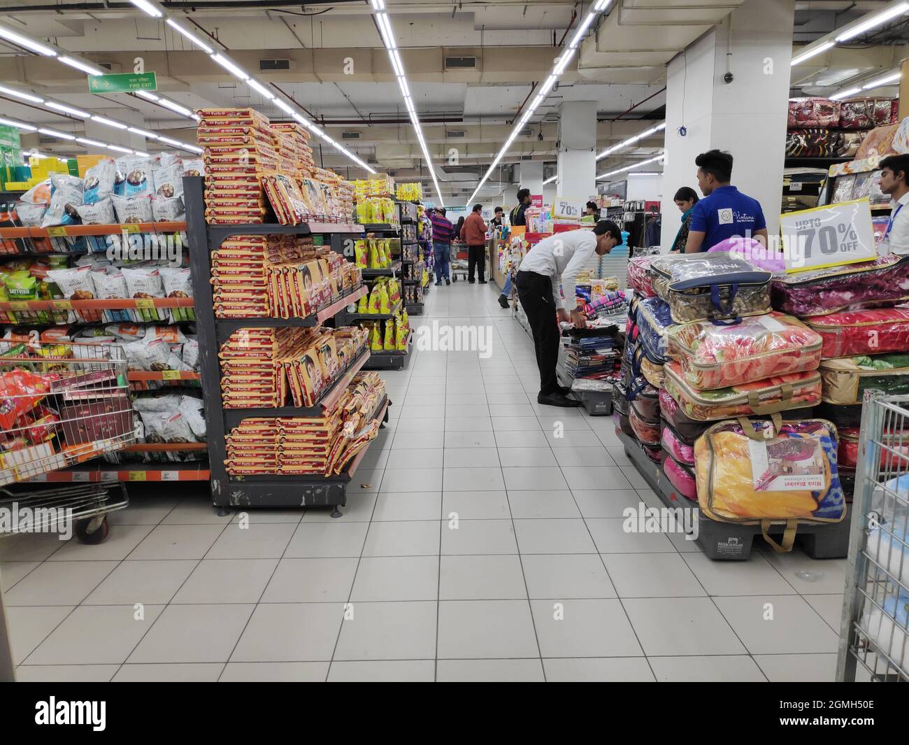 New Delhi, India, 07 December 2020:- Indian Supermarket Stock Photo
